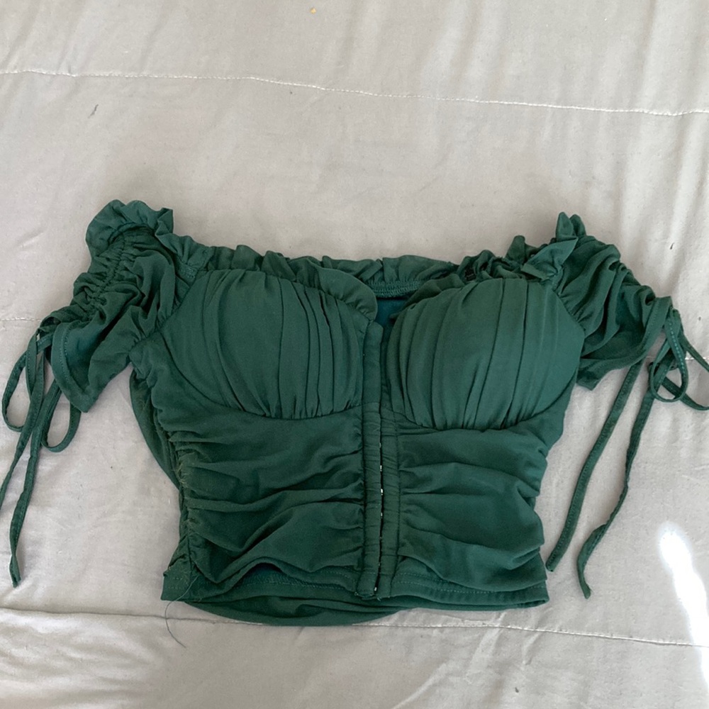 Green blouse